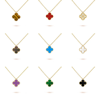 [Love Lucky] COLLEZIONE COLLANA CLOVER MINI 9.5MM IN CORNIOLA