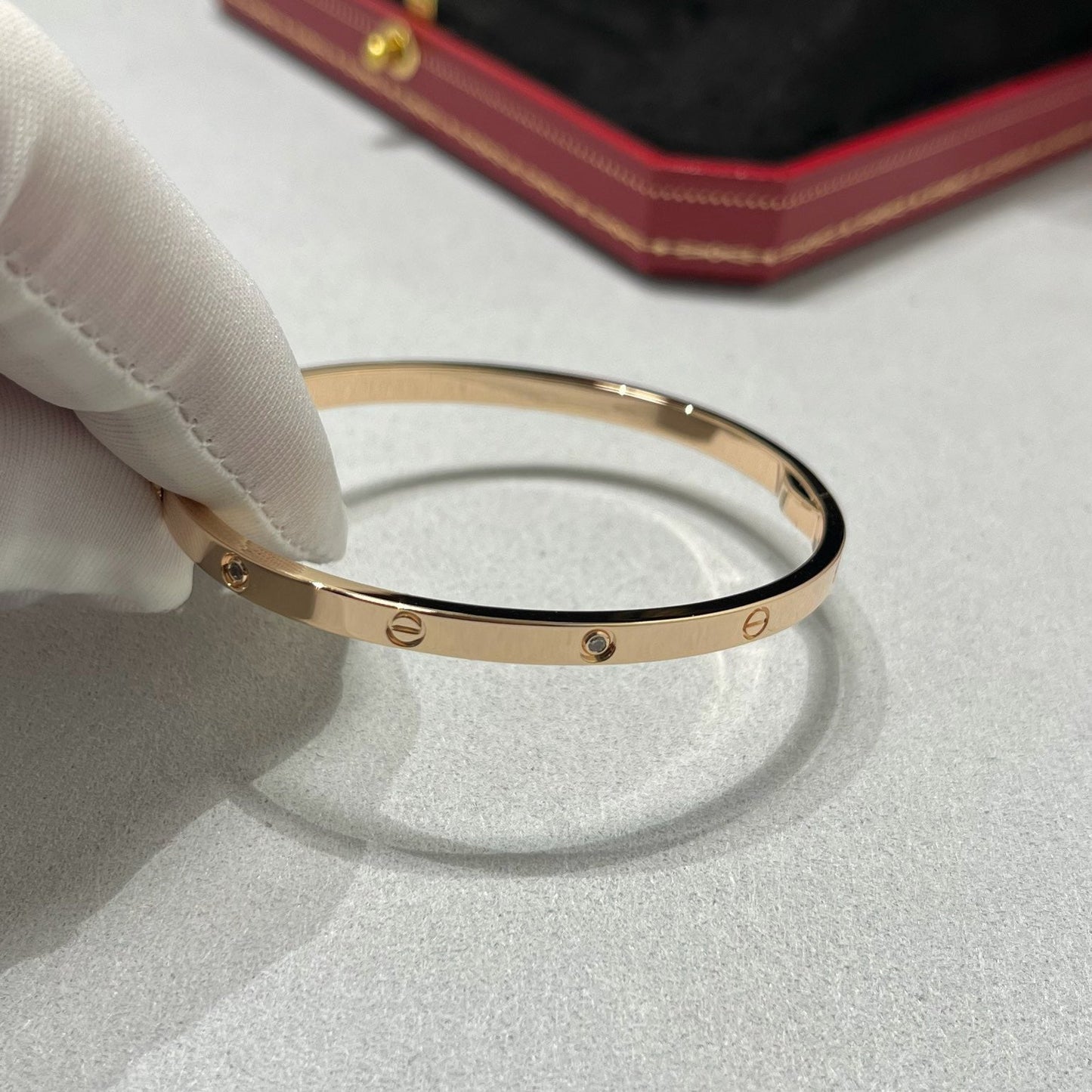 [Love Lucky]LOVE BRACELET 3.65MM 6 DIAMONDS