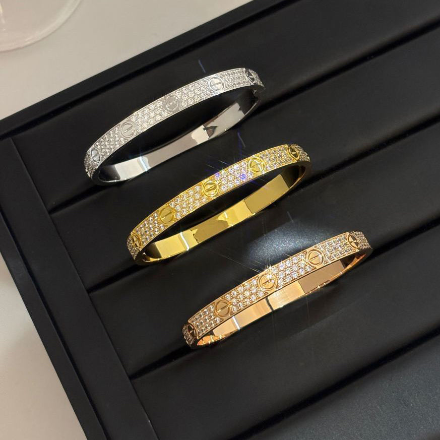 [Love Lucky]LOVE BRACELET 6.1MM DIAMOND-PAVED