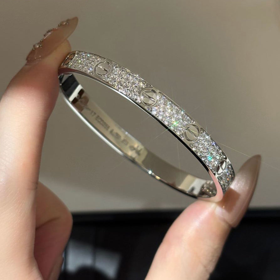[Love Lucky]LOVE BRACELET 6.1MM DIAMOND-PAVED