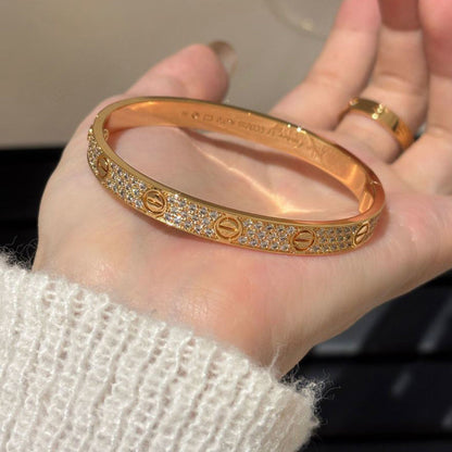 [Love Lucky]LOVE BRACELET 6.1MM DIAMOND-PAVED