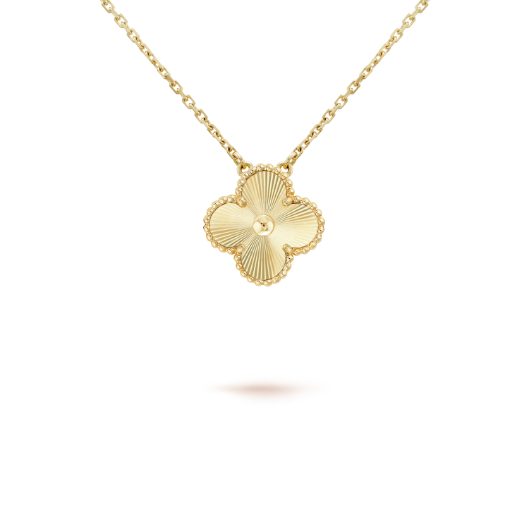 [Love Lucky]CLOVER 15MM LASER NECKLACE