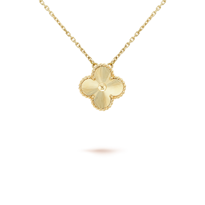 [Love Lucky]CLOVER 15MM LASER NECKLACE