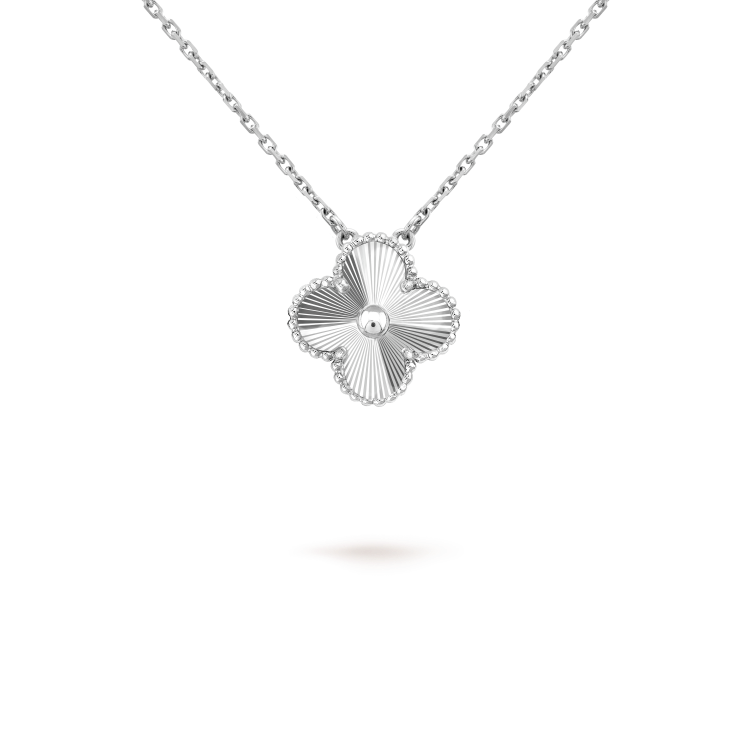 [Love Lucky] COLLAR DE 15 MM CON TRÉBOL, COLECCIÓN DE PLATA