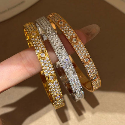 [Love Lucky]LOVE BRACELET 6.1MM DIAMOND-PAVED 10 BIG DIAMONDS