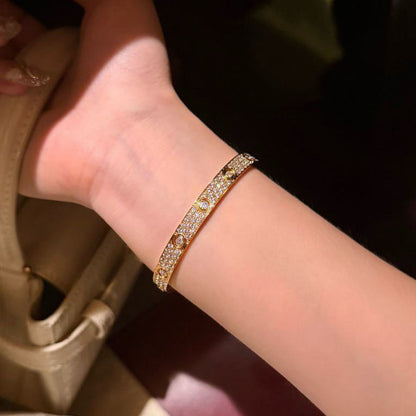 [Love Lucky]LOVE BRACELET 6.1MM DIAMOND-PAVED 10 BIG DIAMONDS