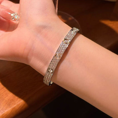 [Love Lucky]LOVE BRACELET 6.1MM DIAMOND-PAVED 10 BIG DIAMONDS