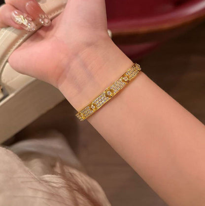 [Love Lucky]LOVE BRACELET 6.1MM DIAMOND-PAVED 10 BIG DIAMONDS