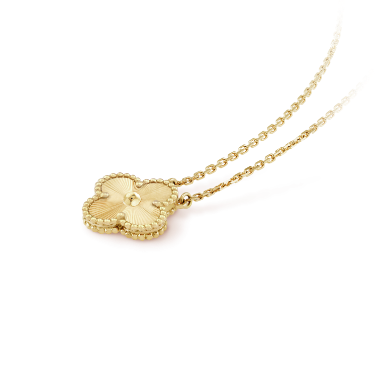[Love Lucky]CLOVER 15MM LASER NECKLACE