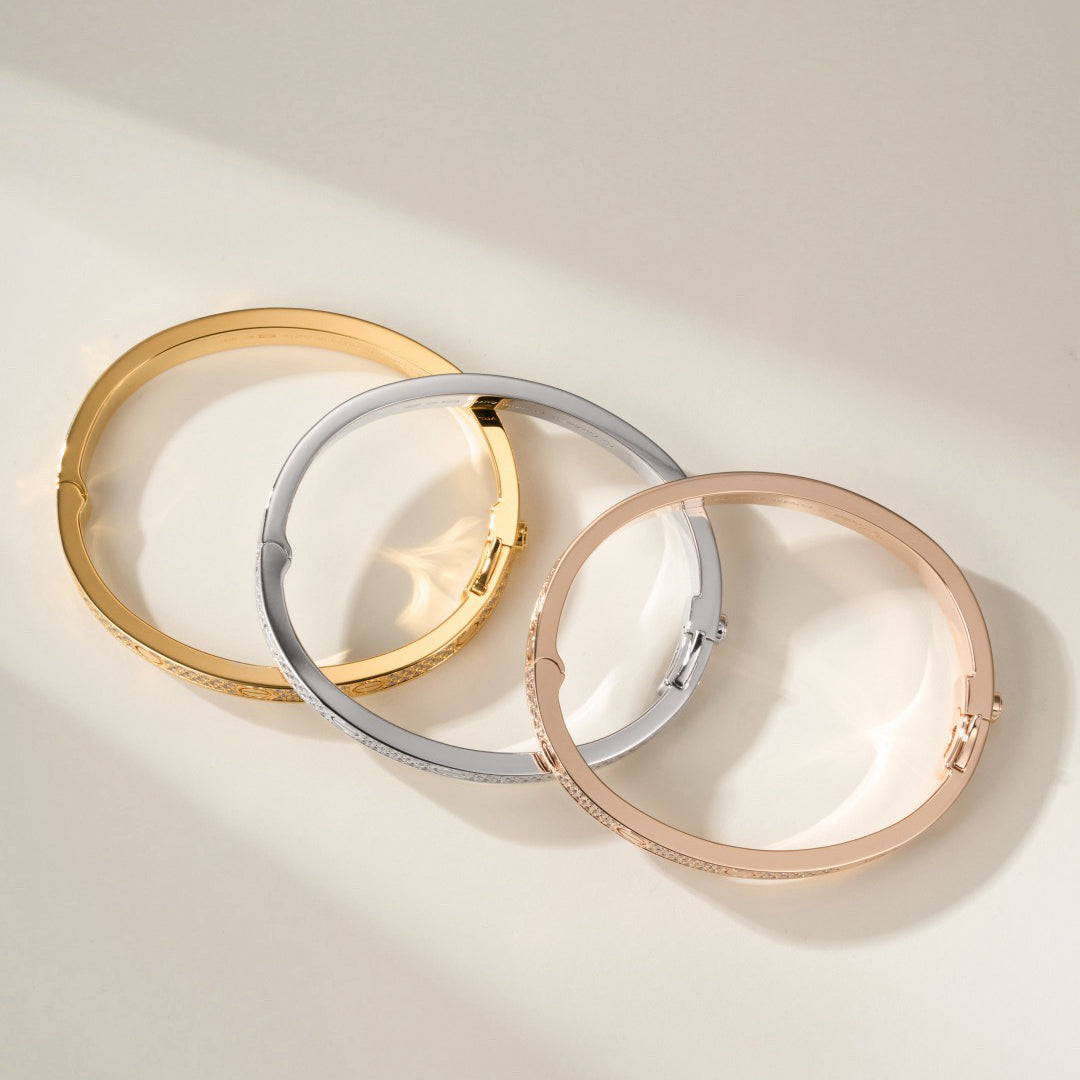 [Love Lucky]LOVE BRACELET 6.1MM DIAMOND-PAVED