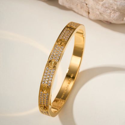 [Love Lucky]LOVE BRACELET 6.1MM DIAMOND-PAVED