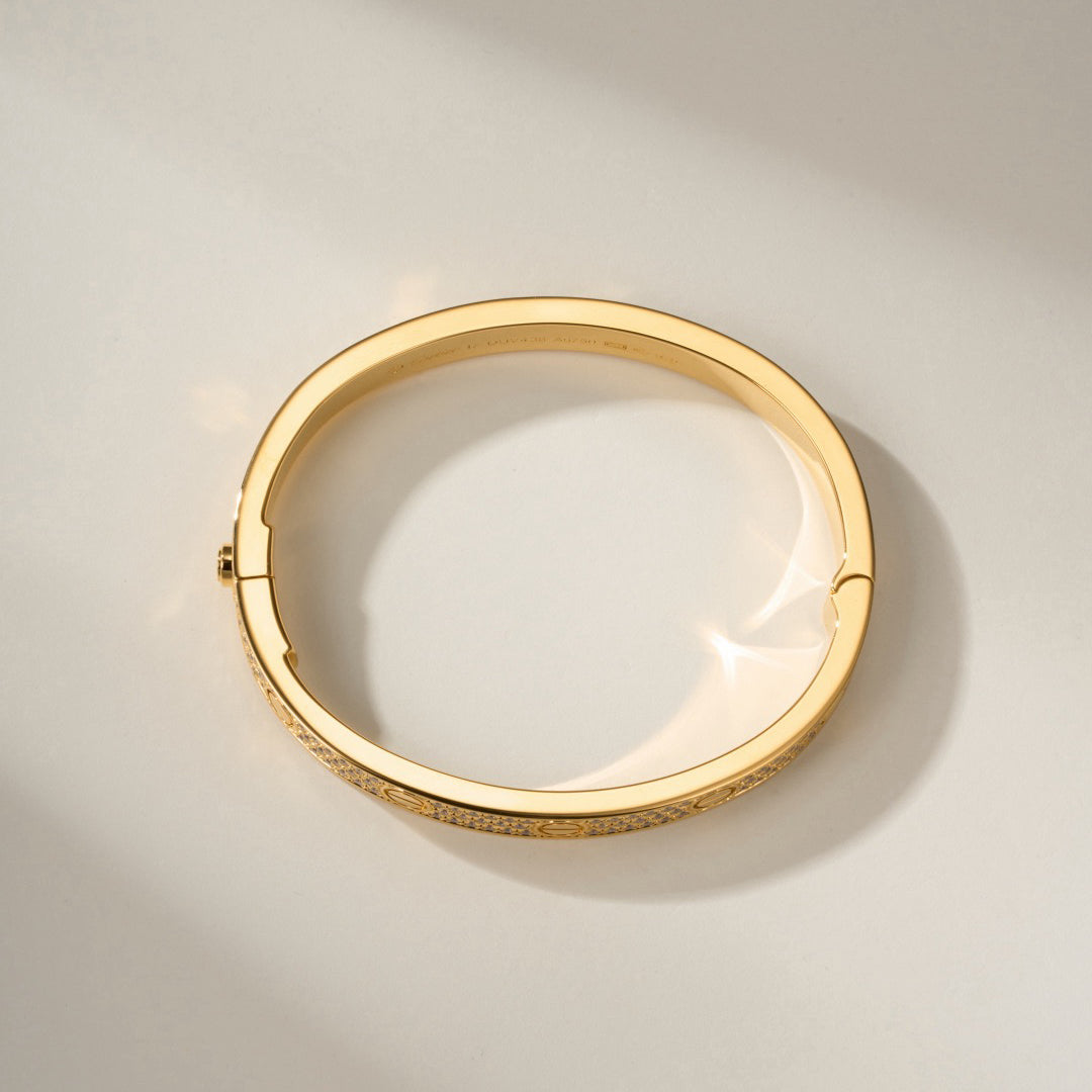 [Love Lucky]LOVE BRACELET 6.1MM DIAMOND-PAVED