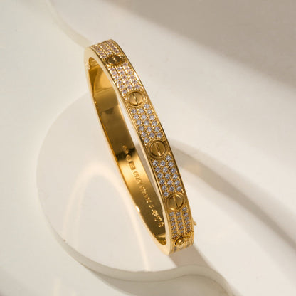 [Love Lucky]LOVE BRACELET 6.1MM DIAMOND-PAVED