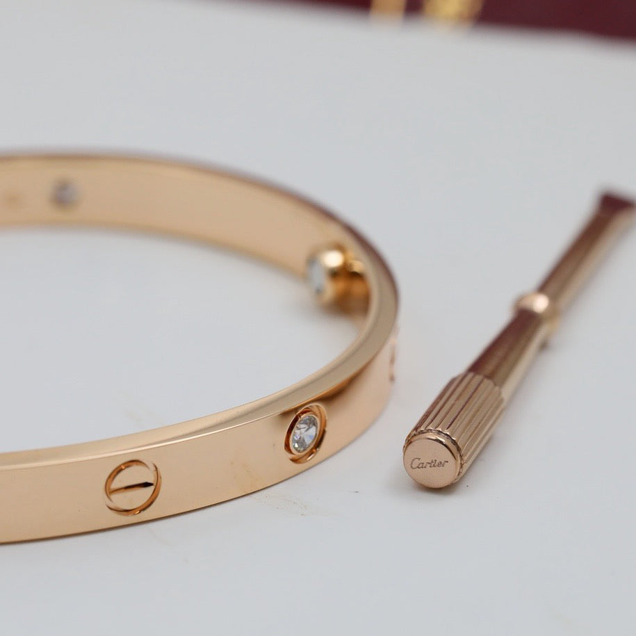 [Love Lucky]LOVE BRACELET 6.1MM 4 DIAMONDS