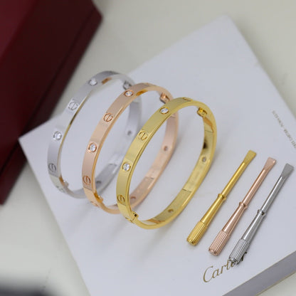 [Love Lucky]LOVE BRACELET 6.1MM 4 DIAMONDS