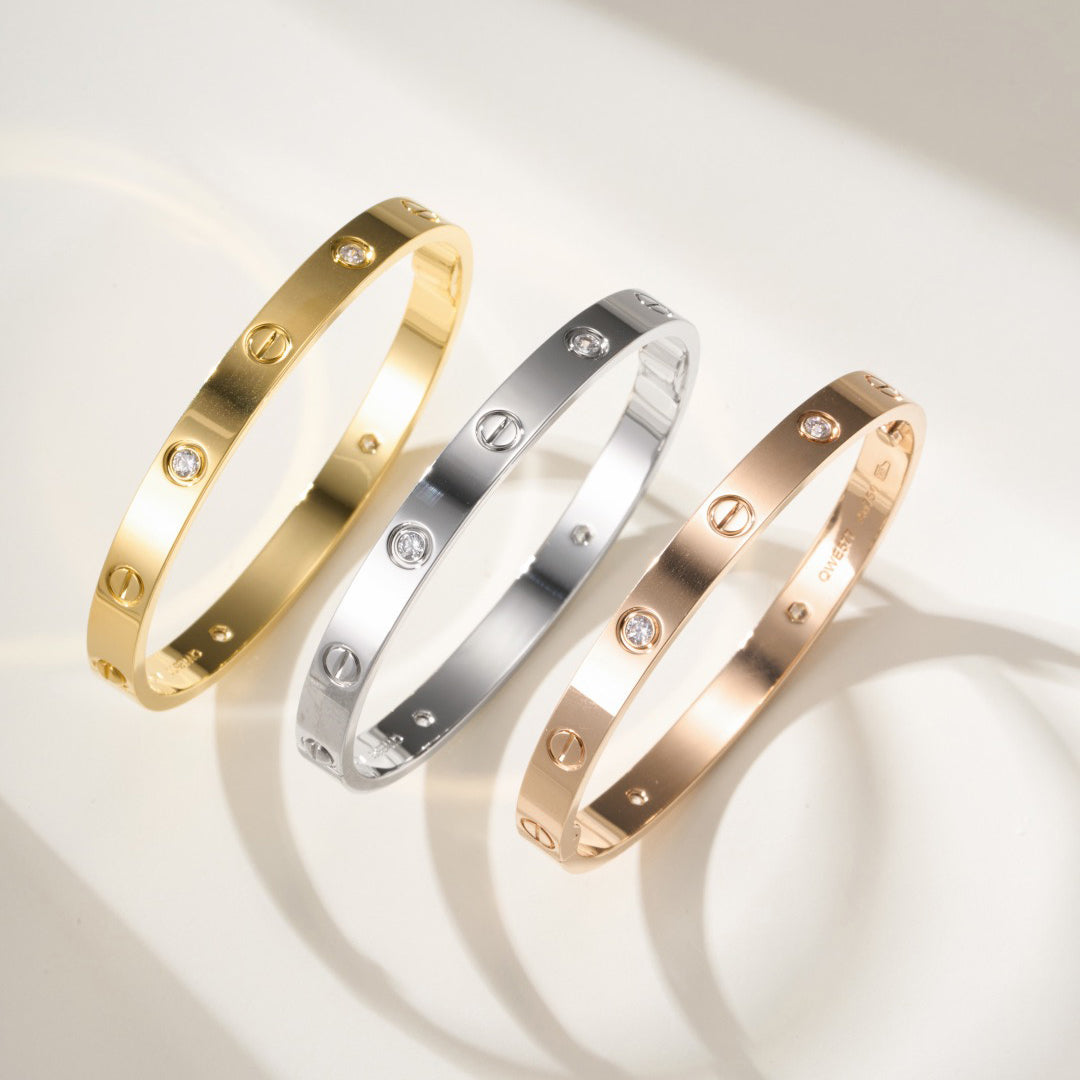 [Love Lucky]LOVE BRACELET 6.1MM 4 DIAMONDS