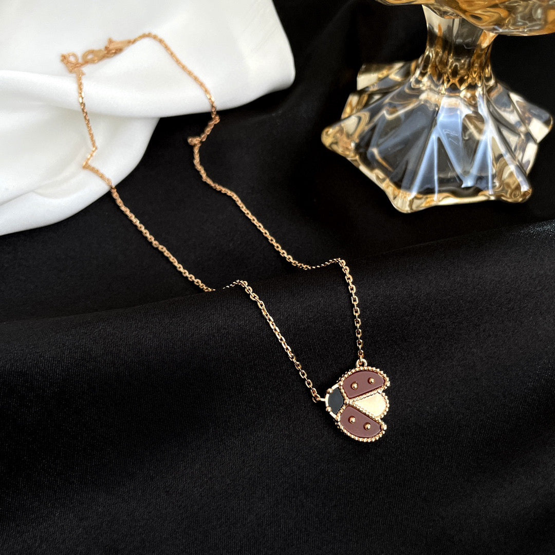 [Love Lucky]COLLANA COCCINELLA LUCKY CARNELIAN