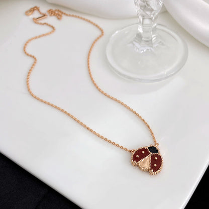[Love Lucky]COLLANA COCCINELLA LUCKY CARNELIAN