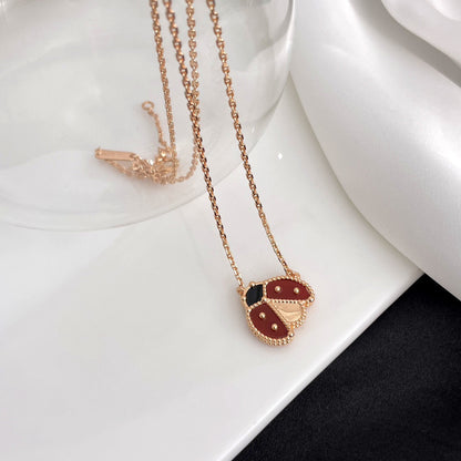 [Love Lucky]COLLANA COCCINELLA LUCKY CARNELIAN
