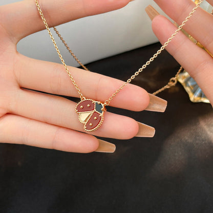 [Love Lucky]COLLANA COCCINELLA LUCKY CARNELIAN