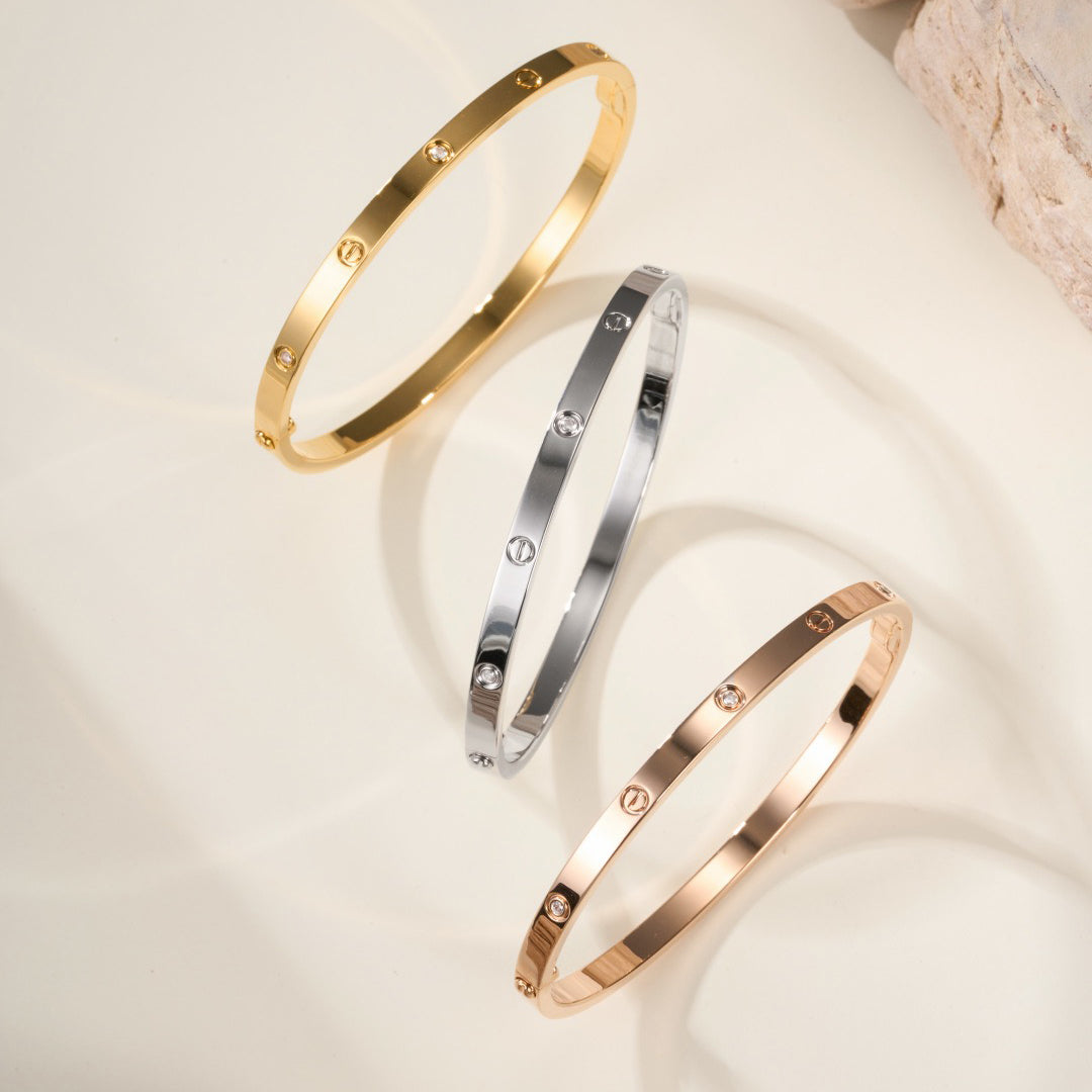 [Love Lucky]LOVE BRACELET 3.65MM 6 DIAMONDS