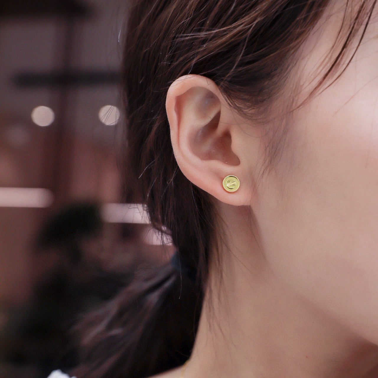 [Love Lucky]LOVE EARRINGS 7.2MM