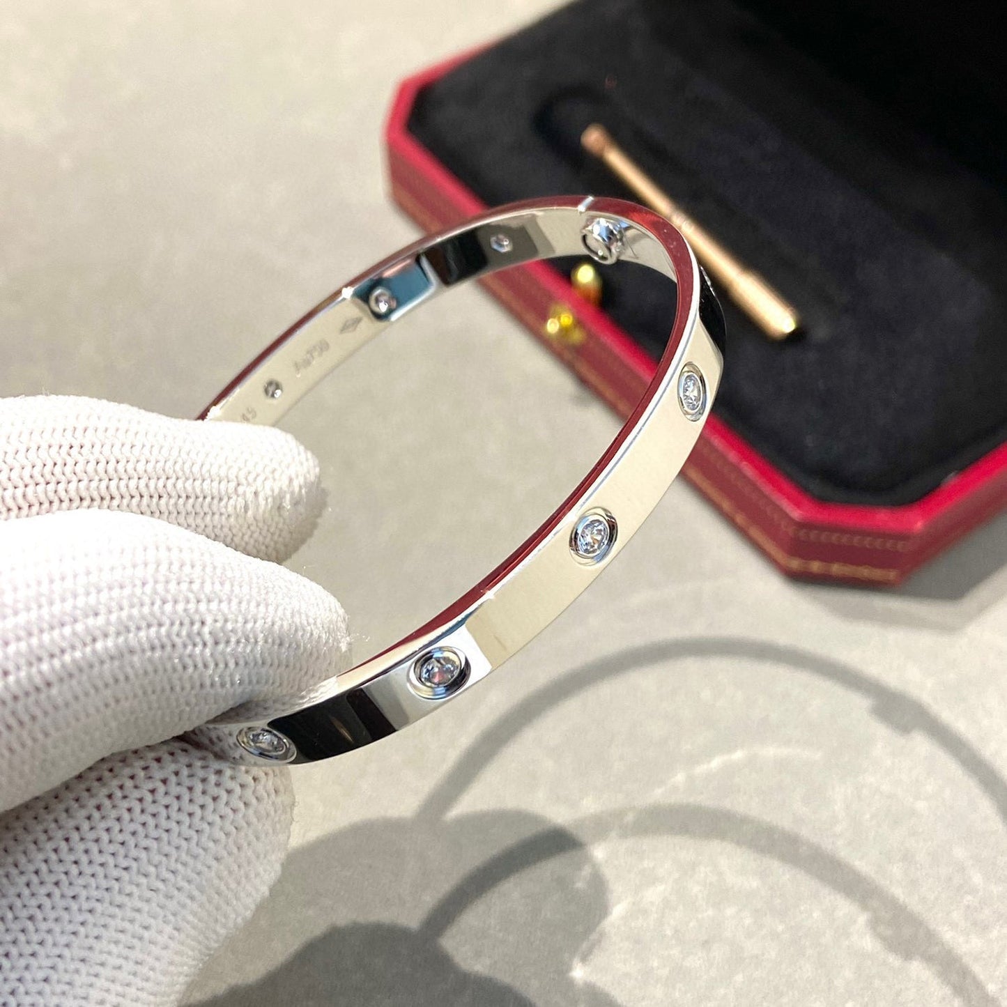 [Love Lucky]LOVE BRACELET 6.1MM 10 DIAMONDS