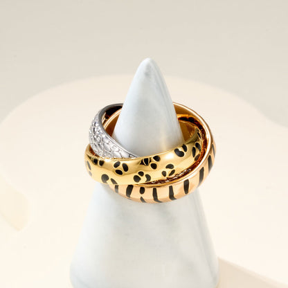 [Love Lucky]TRINITY  RING LEOPARD PRINT