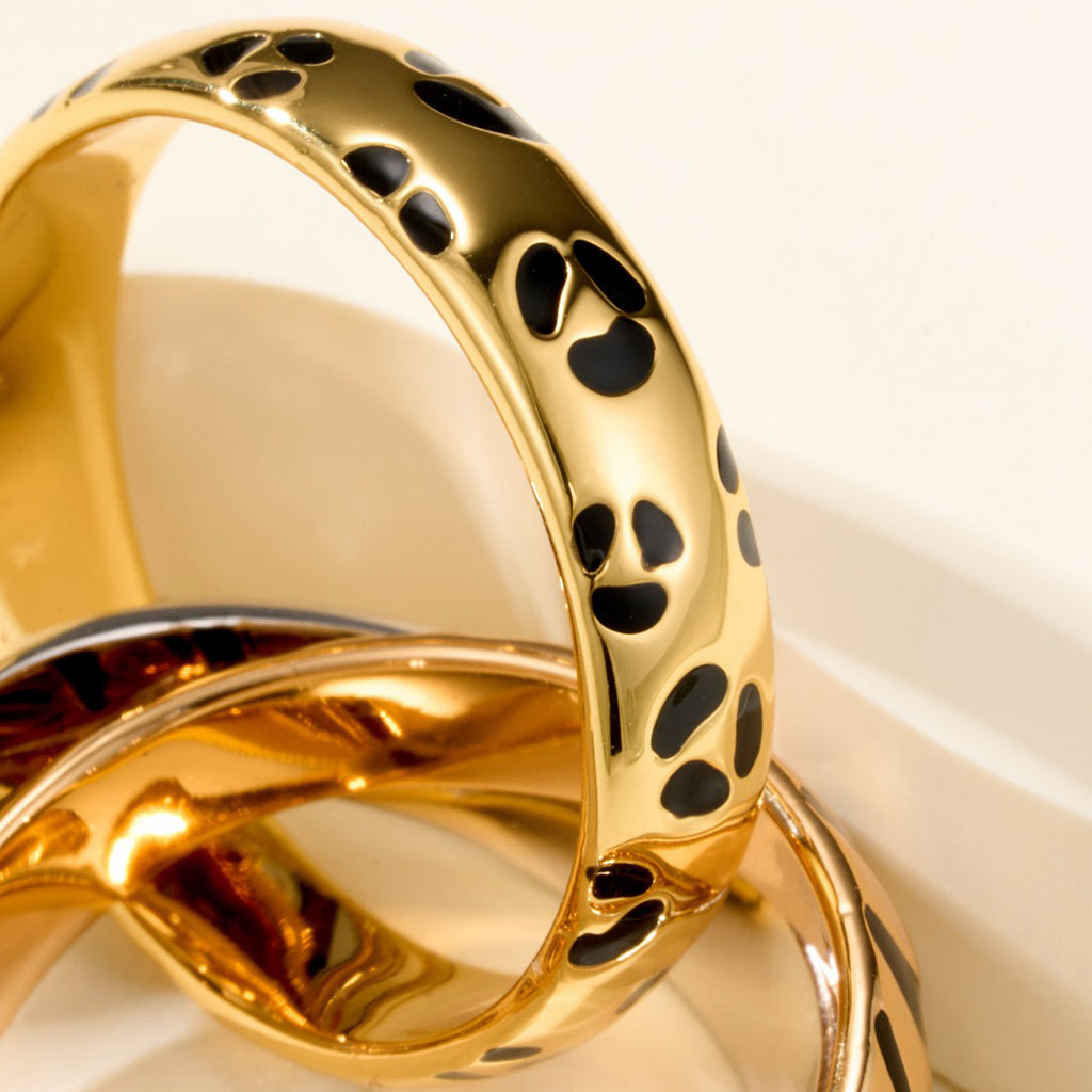 [Love Lucky]TRINITY  RING LEOPARD PRINT