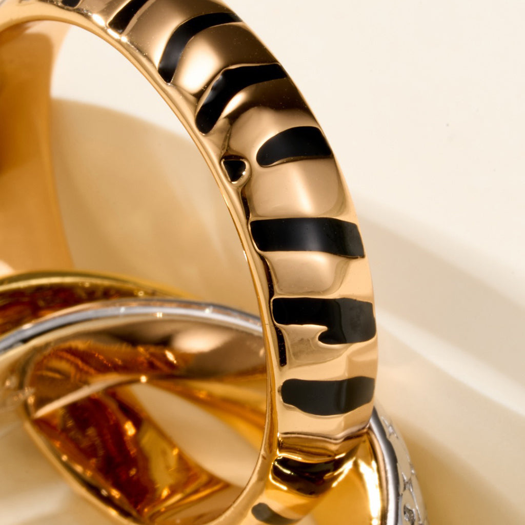 [Love Lucky]TRINITY  RING LEOPARD PRINT