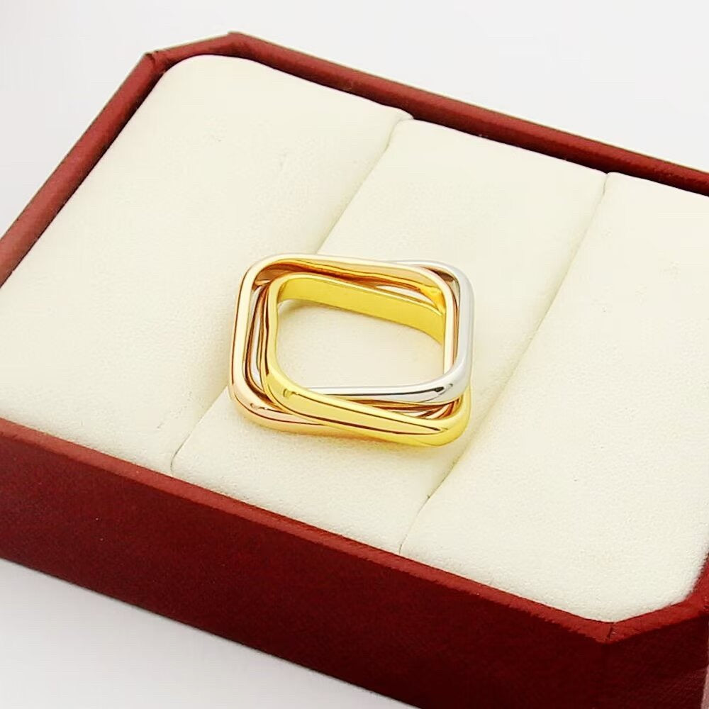 [Love Lucky]TRINITY 3.5MM CUSHION RING COLLECTION
