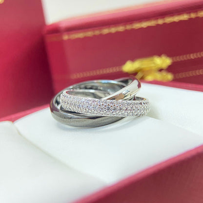 [Love Lucky]TRINITY 3.2MM RING BLACK CERAMIC