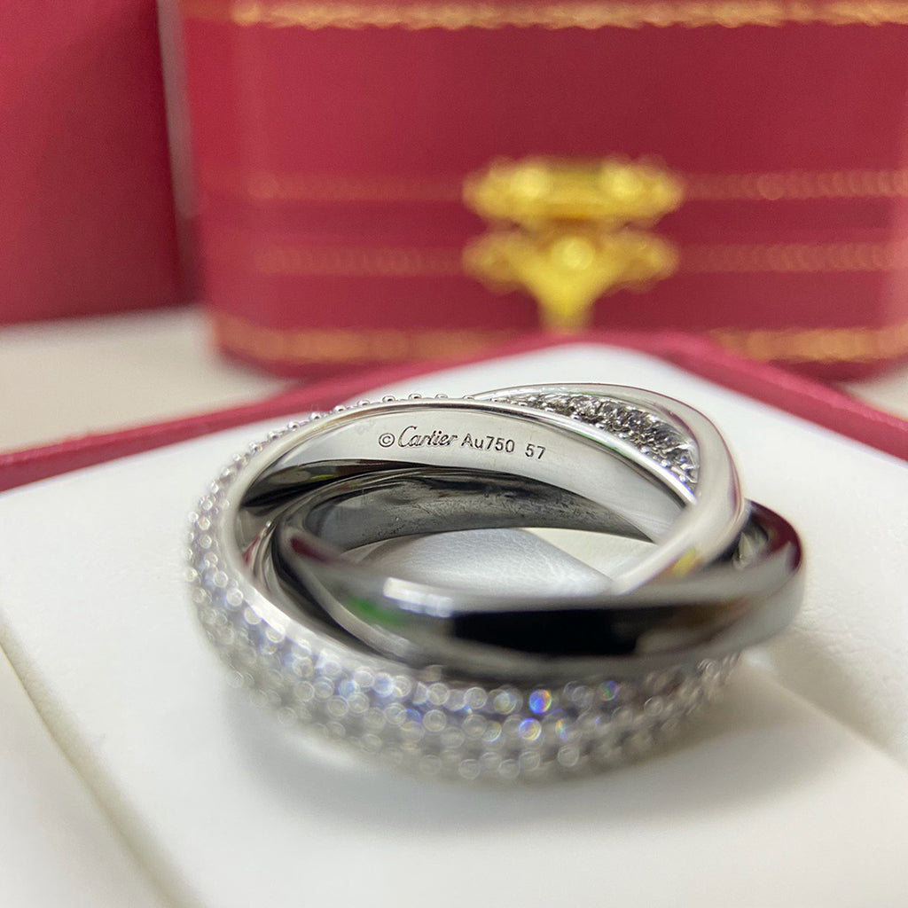 [Love Lucky]TRINITY 3.2MM RING BLACK CERAMIC