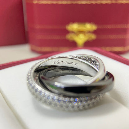 [Love Lucky]TRINITY 3.2MM RING BLACK CERAMIC