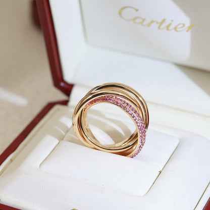 [Love Lucky]TRINITY 3.2MM RING PINK DIAMOND