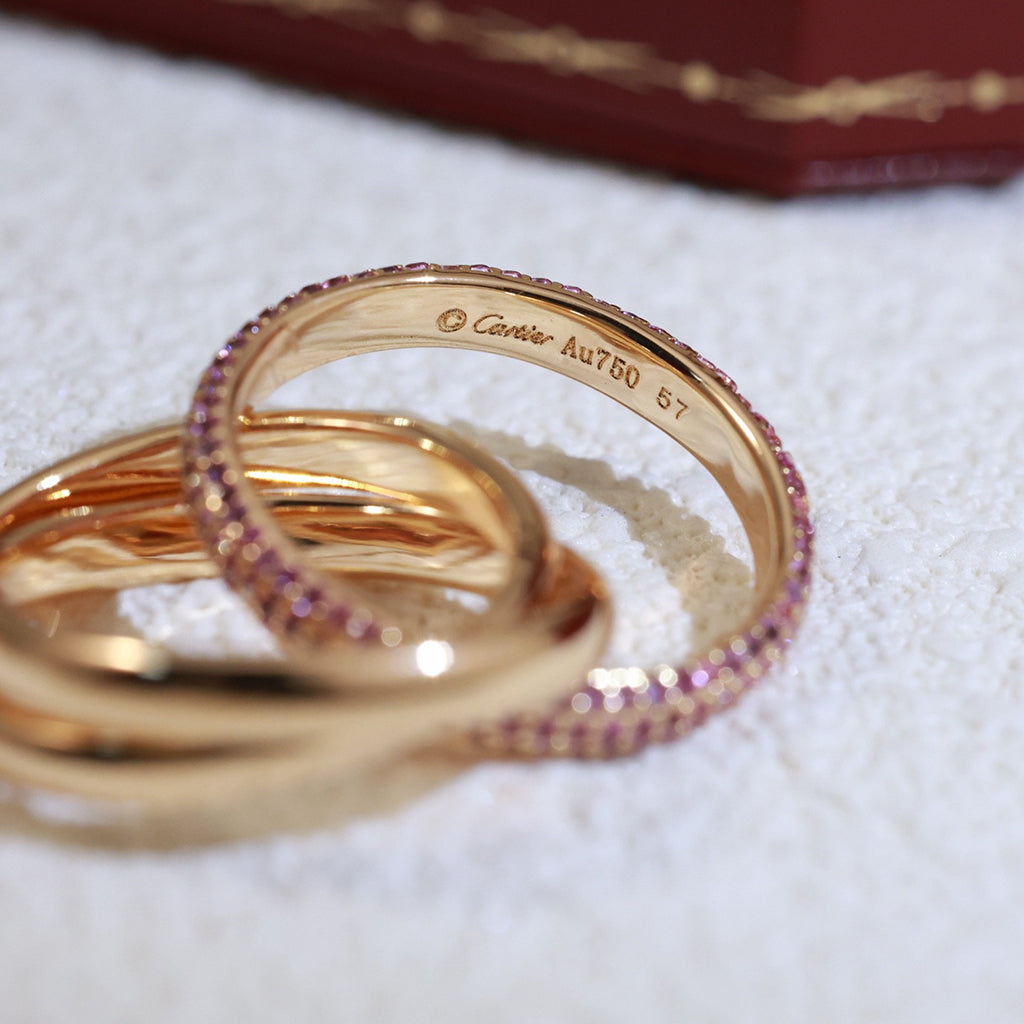 [Love Lucky]TRINITY 3.2MM RING PINK DIAMOND