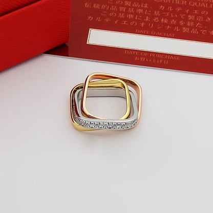 [Love Lucky]TRINITY 3.5MM CUSHION RING COLLECTION