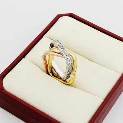 [Love Lucky]TRINITY 3.5MM CUSHION RING COLLECTION
