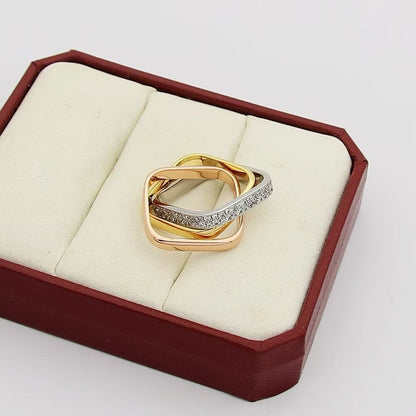 [Love Lucky]TRINITY 3.5MM CUSHION RING COLLECTION