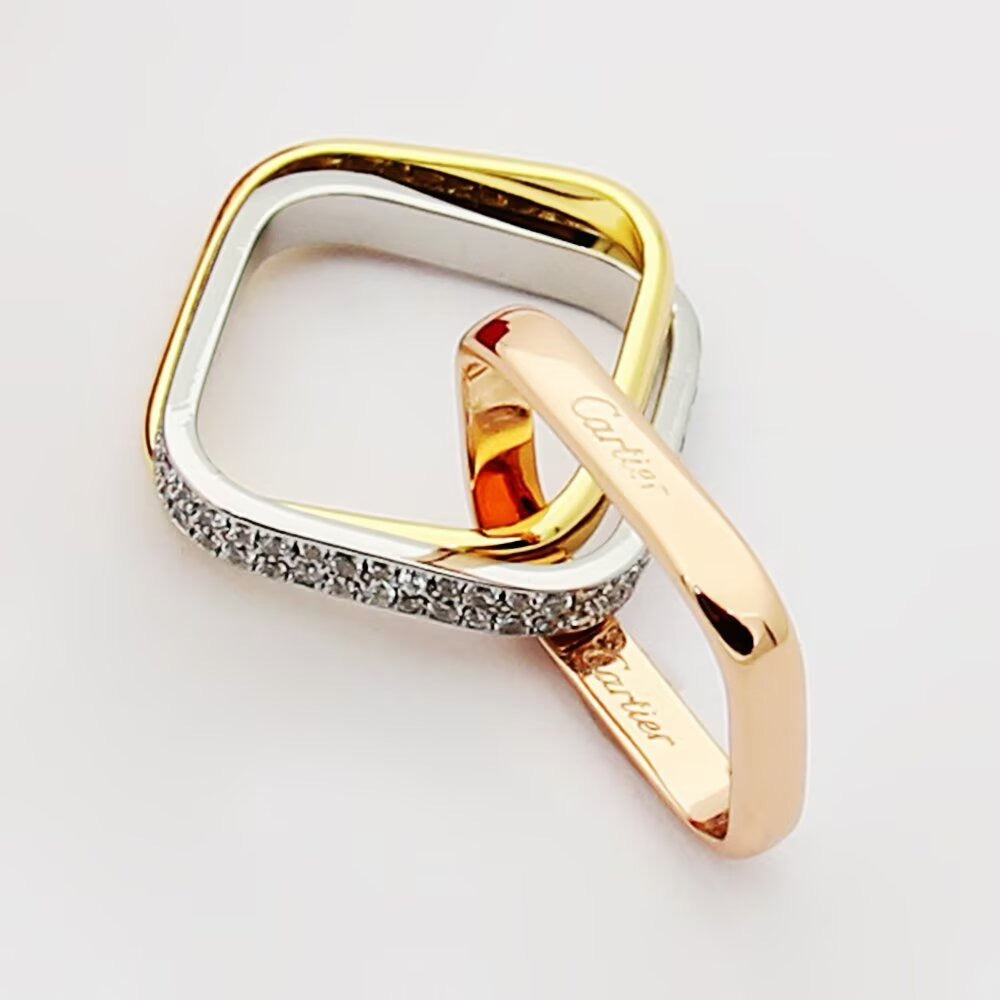 [Love Lucky]TRINITY 3.5MM CUSHION RING COLLECTION