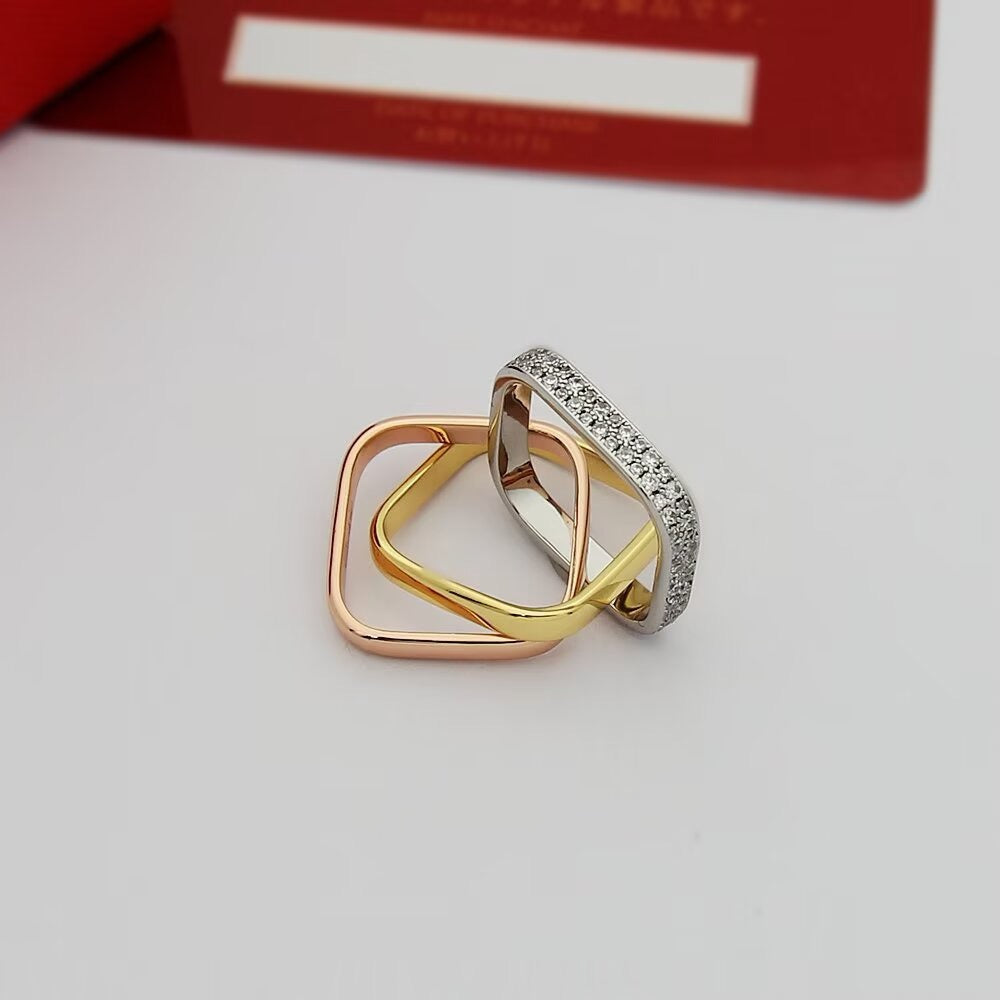 [Love Lucky]TRINITY 3.5MM CUSHION RING COLLECTION
