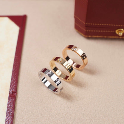 [Love Lucky]LOVE 4MM 1 DIAMOND RING