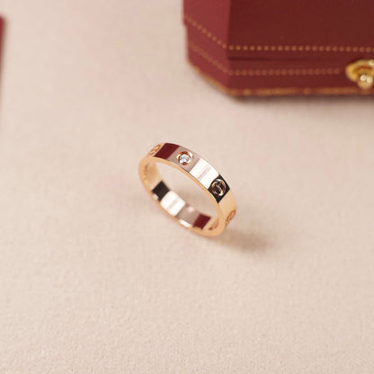 [Love Lucky]LOVE 4MM 1 DIAMOND RING