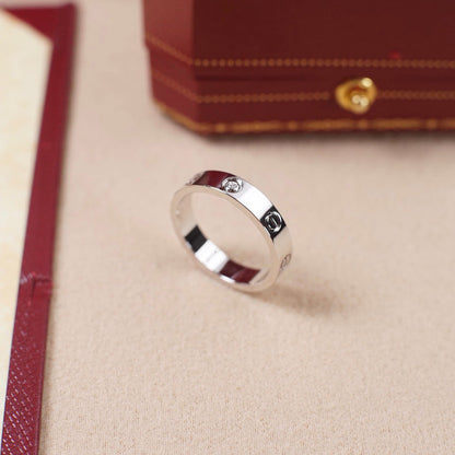 [Love Lucky]LOVE 4MM 1 DIAMOND RING