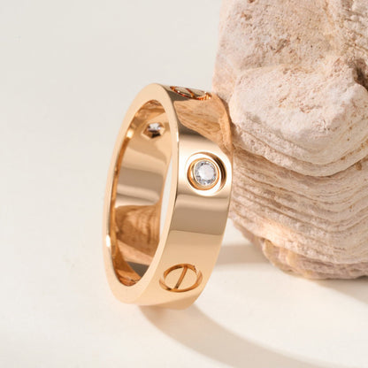 [Love Lucky]LOVE 4MM 1 DIAMOND RING