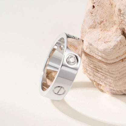 [Love Lucky]LOVE 4MM 1 DIAMOND RING