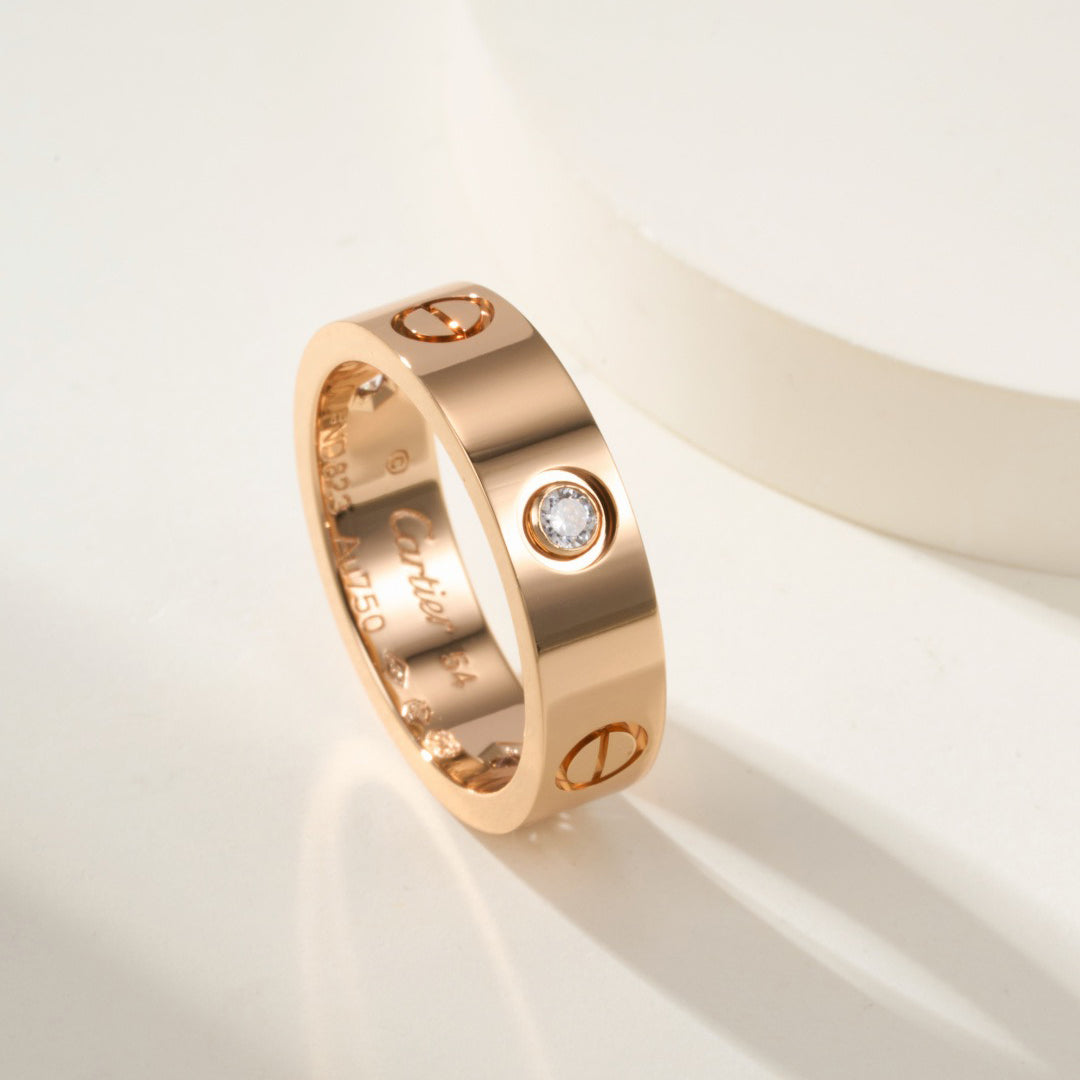 [Love Lucky]LOVE 4MM 1 DIAMOND RING