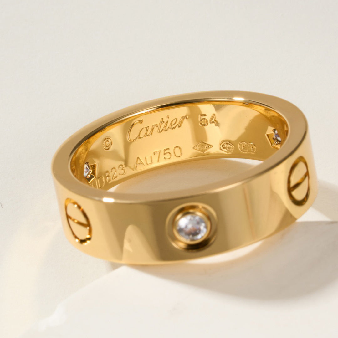 [Love Lucky]LOVE 4MM 1 DIAMOND RING