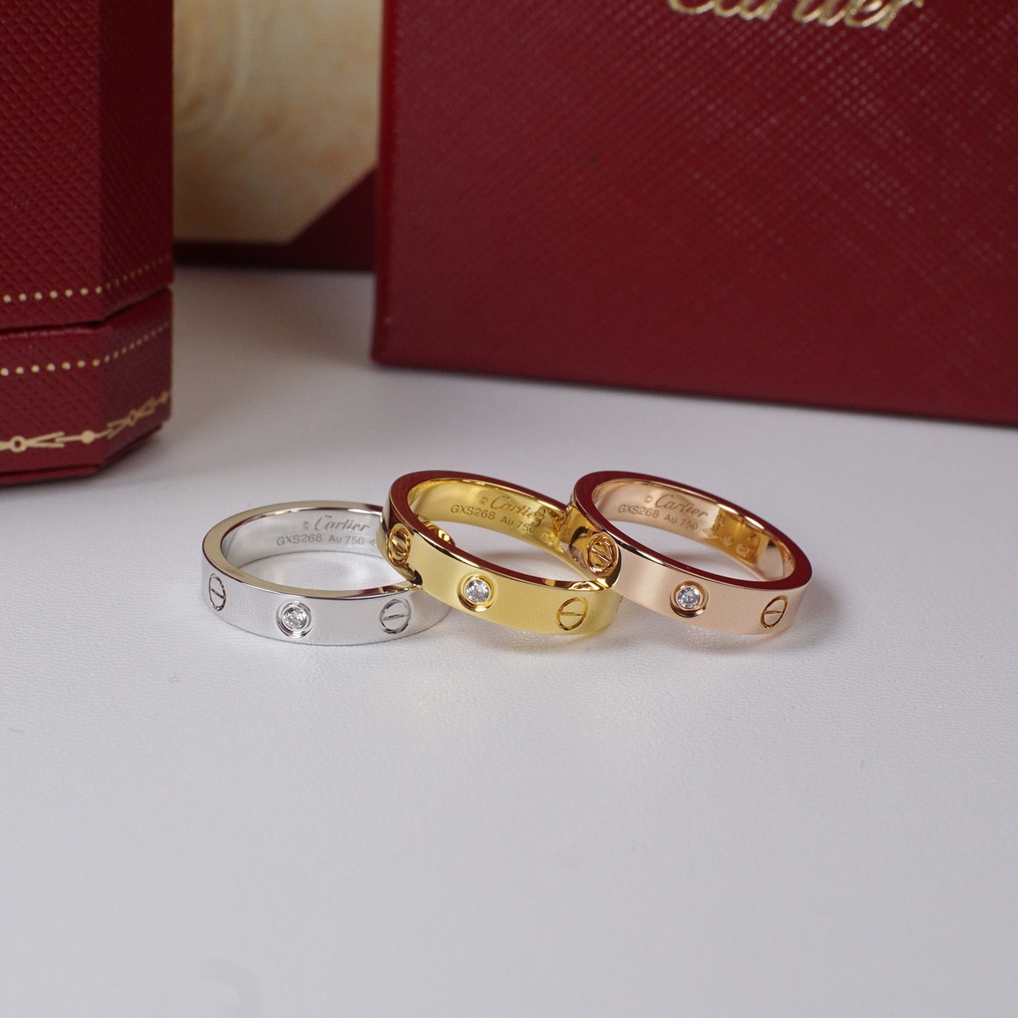 [Love Lucky]LOVE 4MM 1 DIAMOND RING