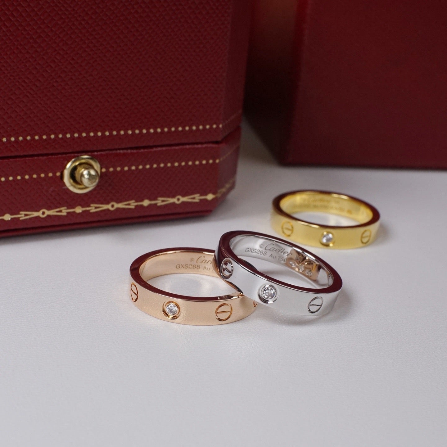 [Love Lucky]LOVE 4MM 1 DIAMOND RING